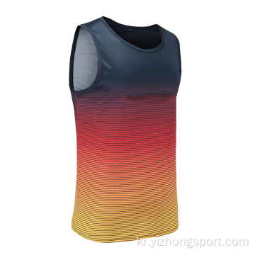 Mens Dry Fit Gradient Rugby Wear 조끼